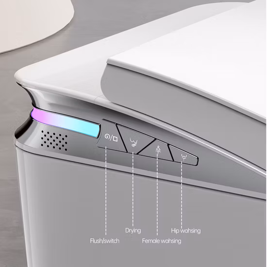 Напольный керамический автоматический индуктивный умный туалет